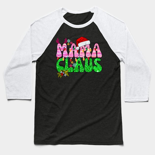 Mama Claus Baseball T-Shirt by MZeeDesigns